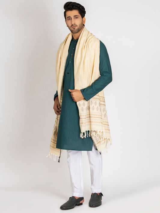 Cream Stole For Men - AL-MST-026