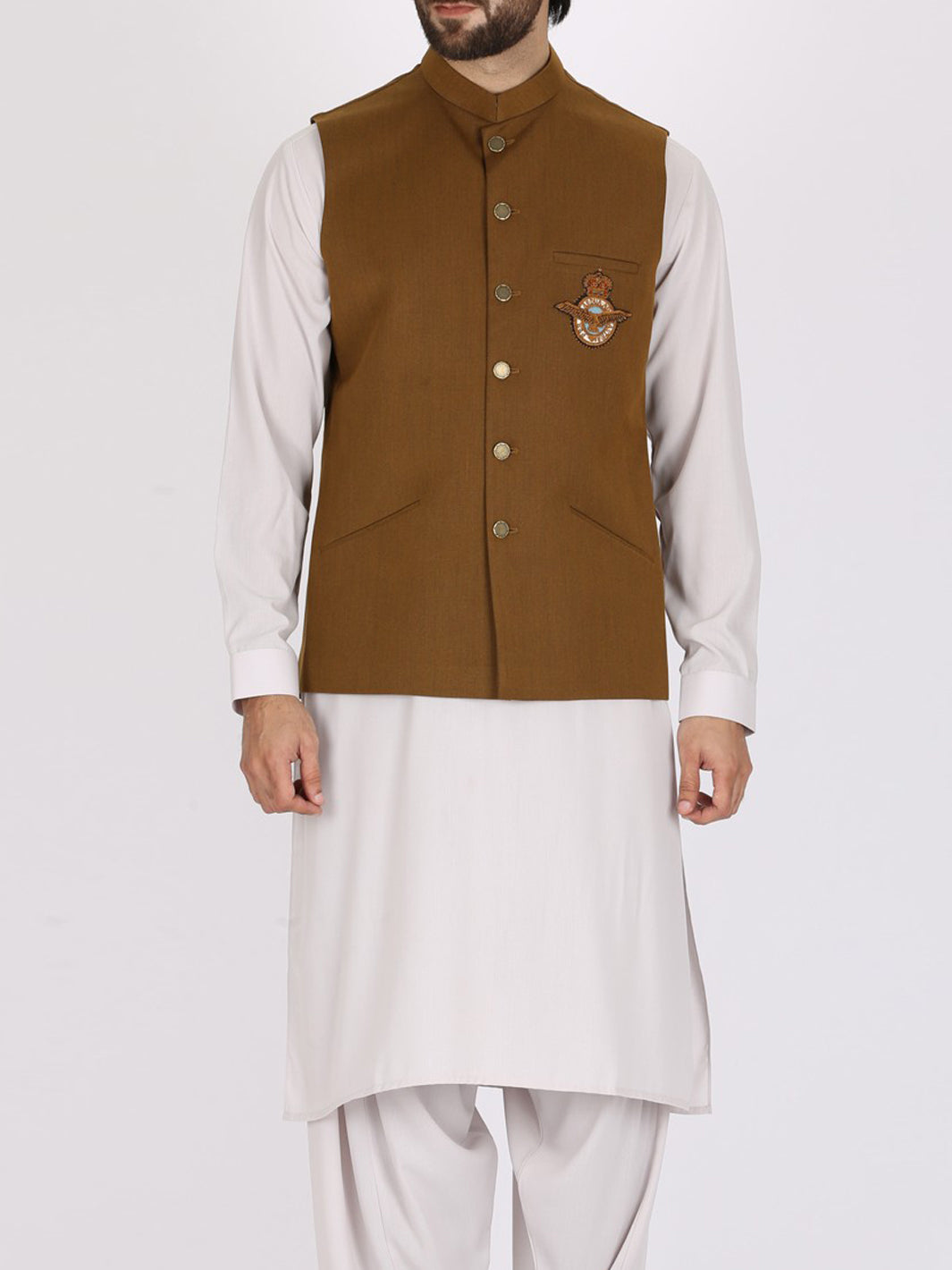 Khaki Suiting Waistcoat - WC-251