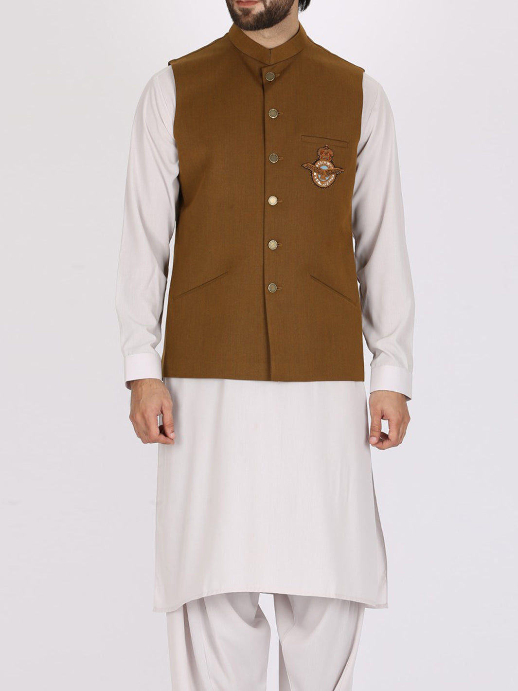 Khaki Suiting Waistcoat - WC-251