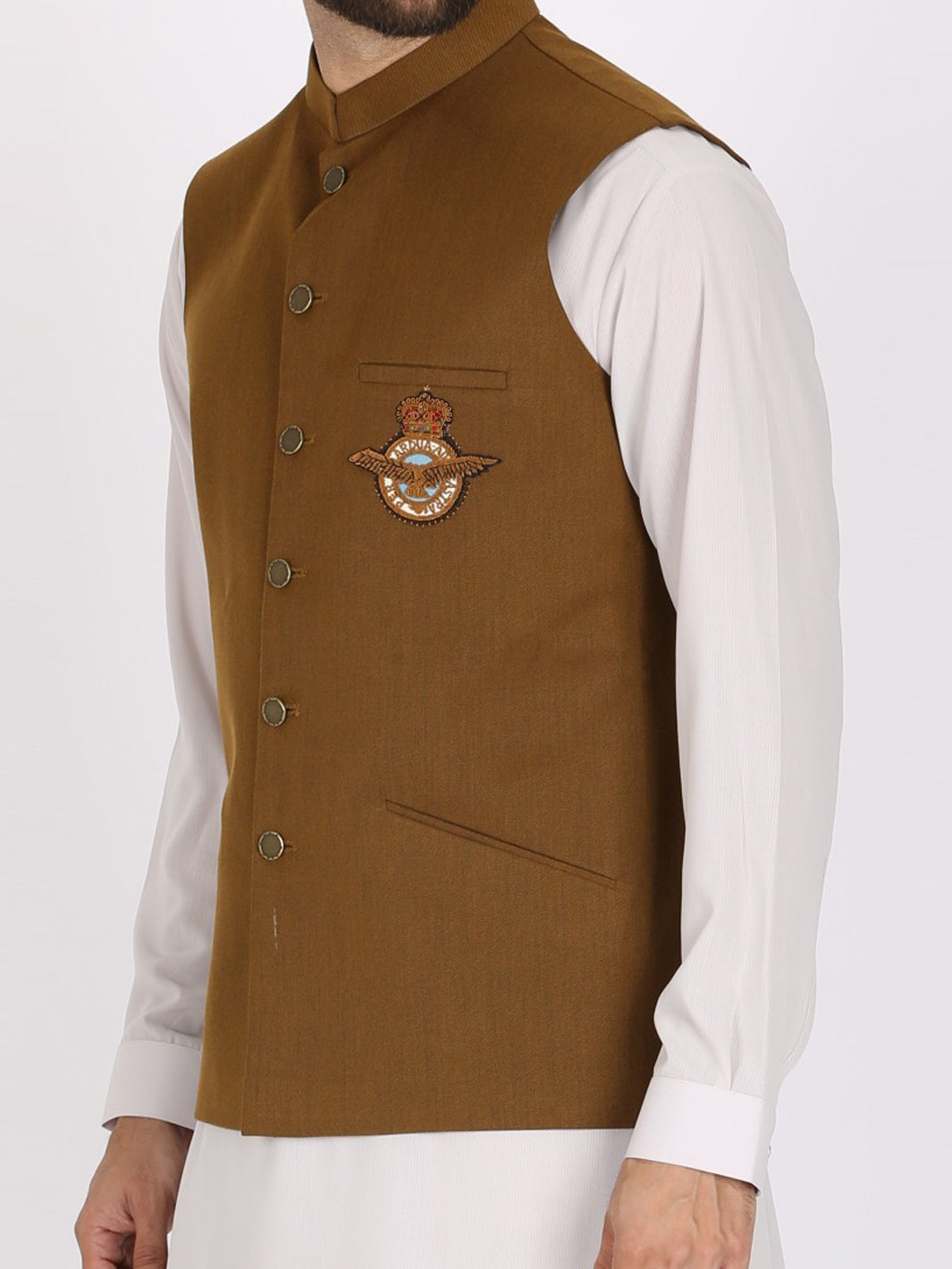 Khaki Suiting Waistcoat - WC-251