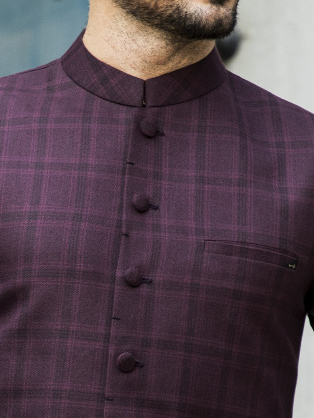 Maroon Suiting Waistcoat - WC-254