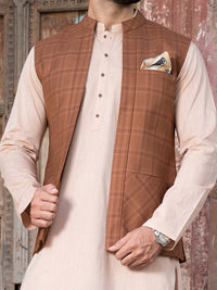 Mustard Suiting Waistcoat - WC-259