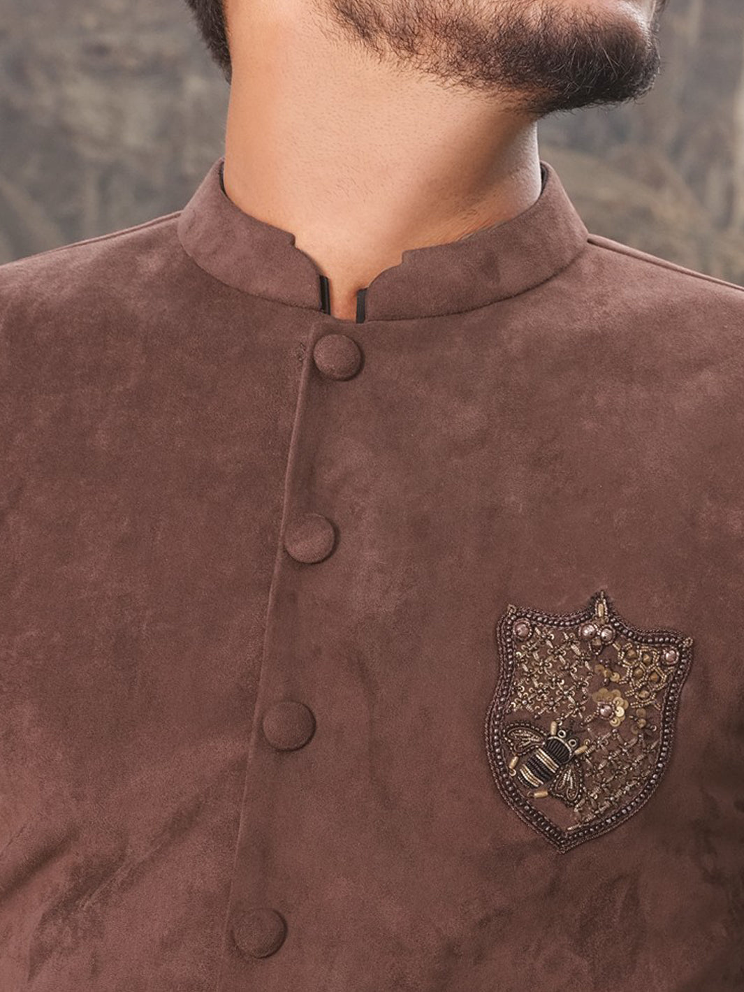 Brown Suede Waistcoat - WC-288