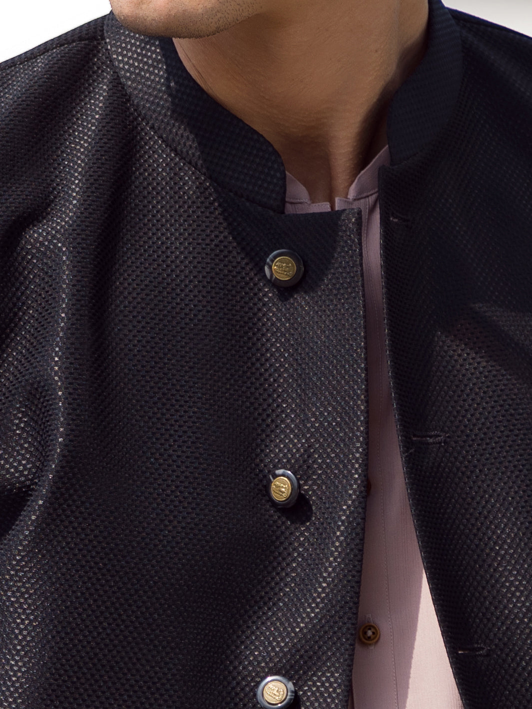 Black Blended Waistcoat - AL-WC-460