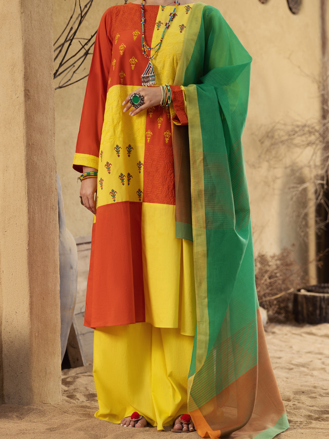 Multicolor Lawn 3Pc Stitched - ALP-3PS-1585