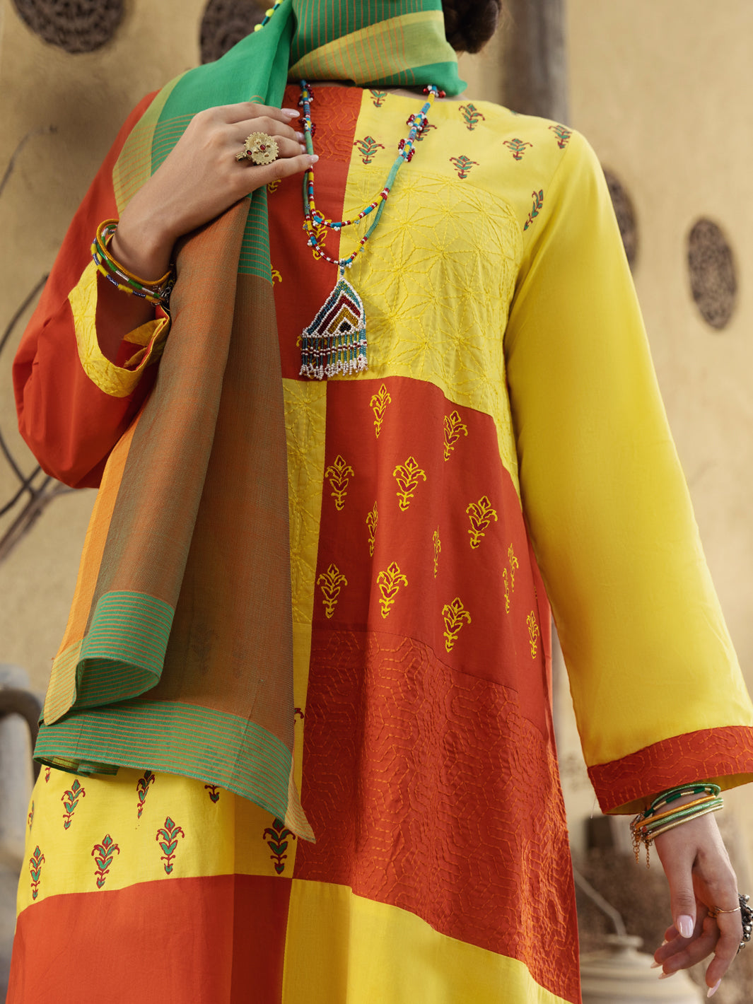 Multicolor Lawn 3Pc Stitched - ALP-3PS-1585