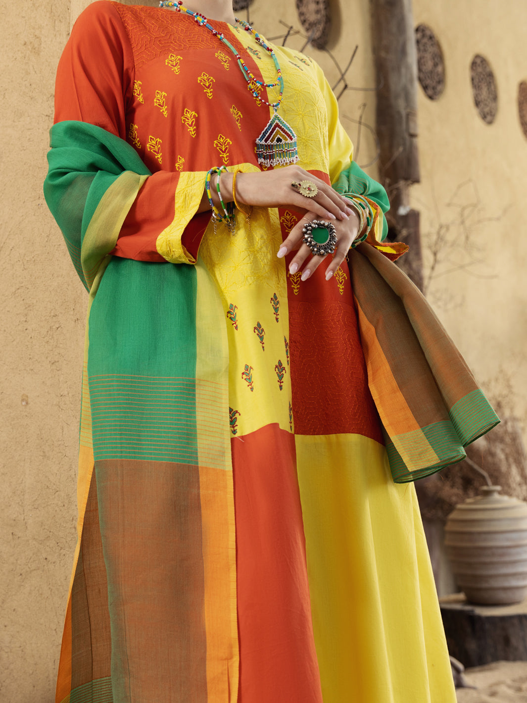 Multicolor Lawn 3Pc Stitched - ALP-3PS-1585