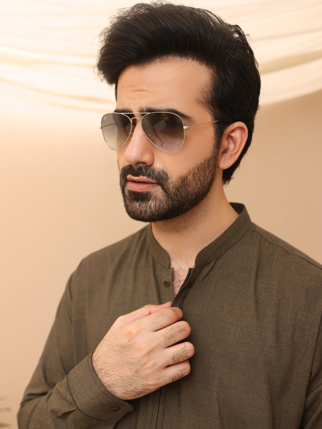 Green Kurta Shalwar - AL-KS-2652