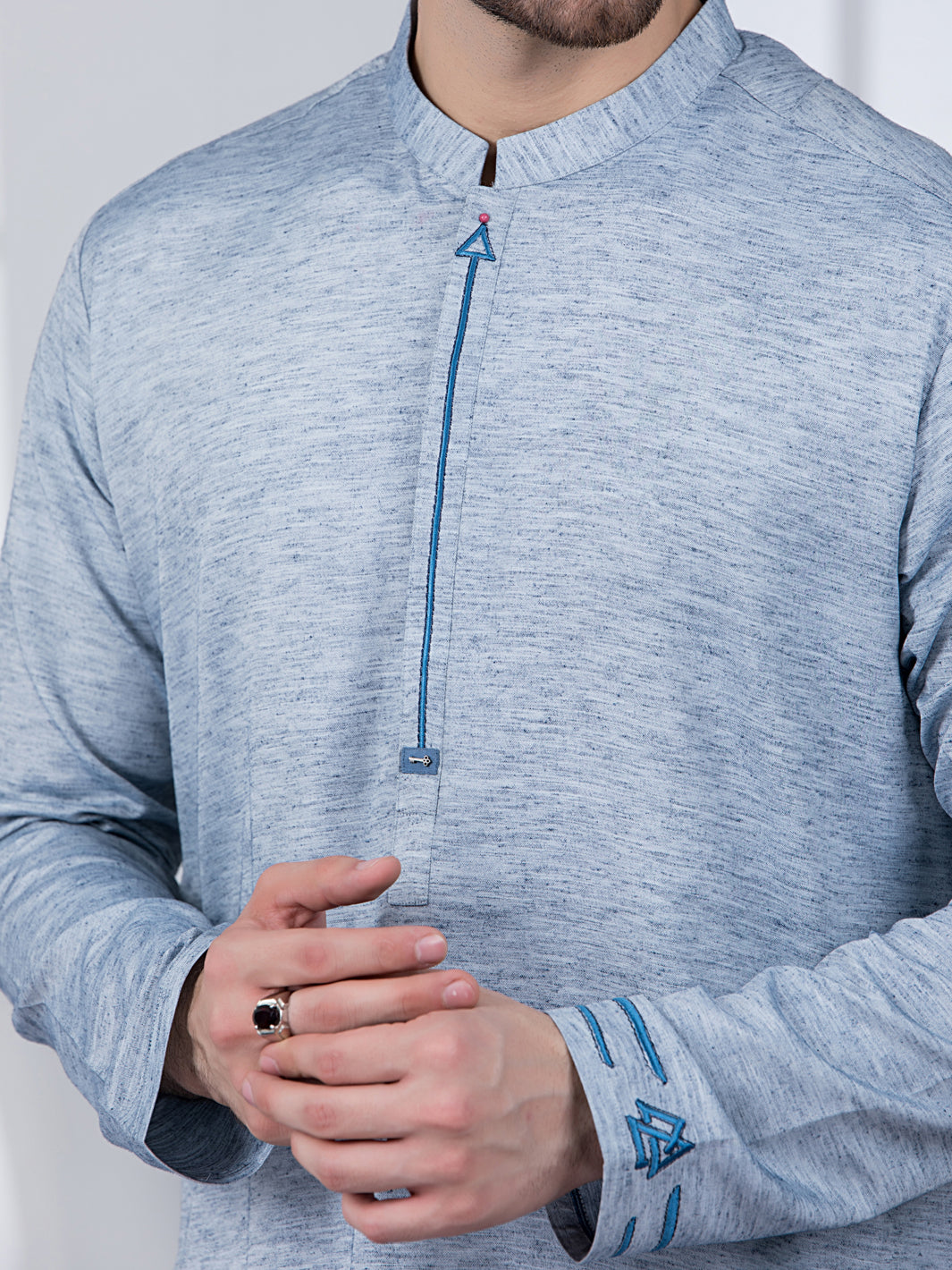Blue Kurta - AL-K-1032