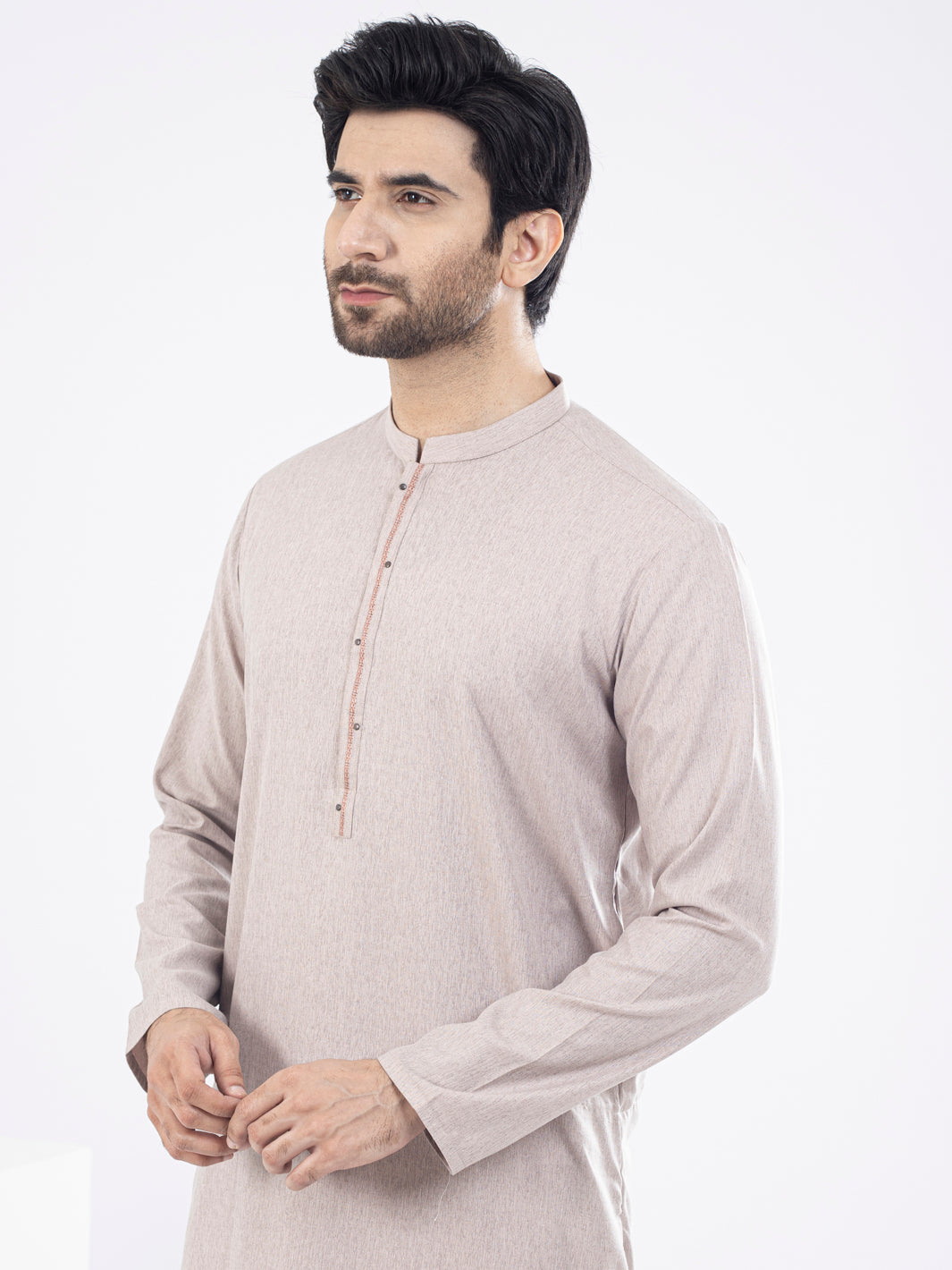 Tea Pink Blended Kurta - AL-K-1108