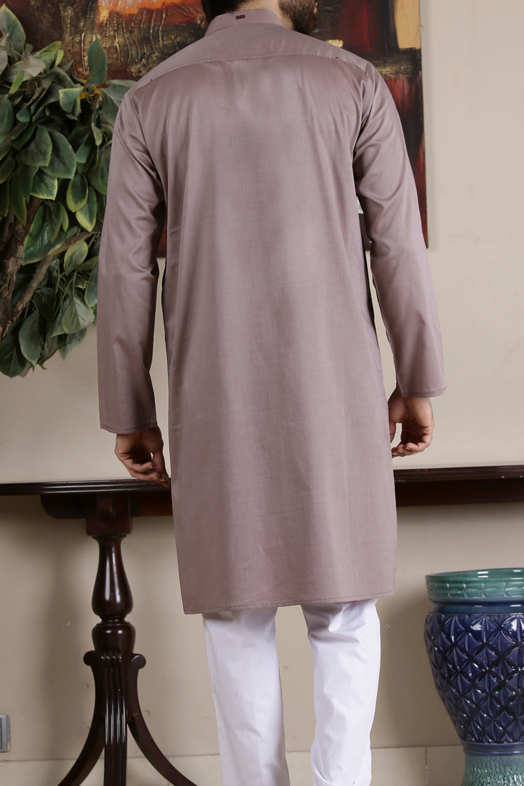 Brown Blended Kurta - AL-K-631