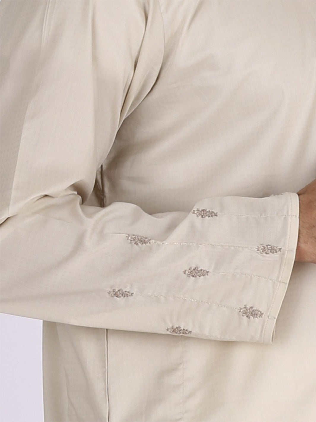Beige Blended Kurta - AL-K-709