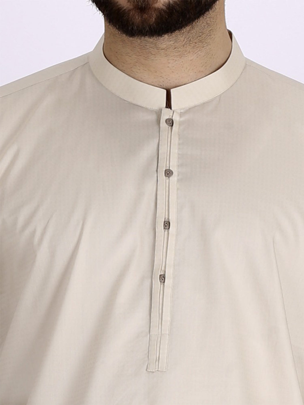 Beige Blended Kurta - AL-K-709