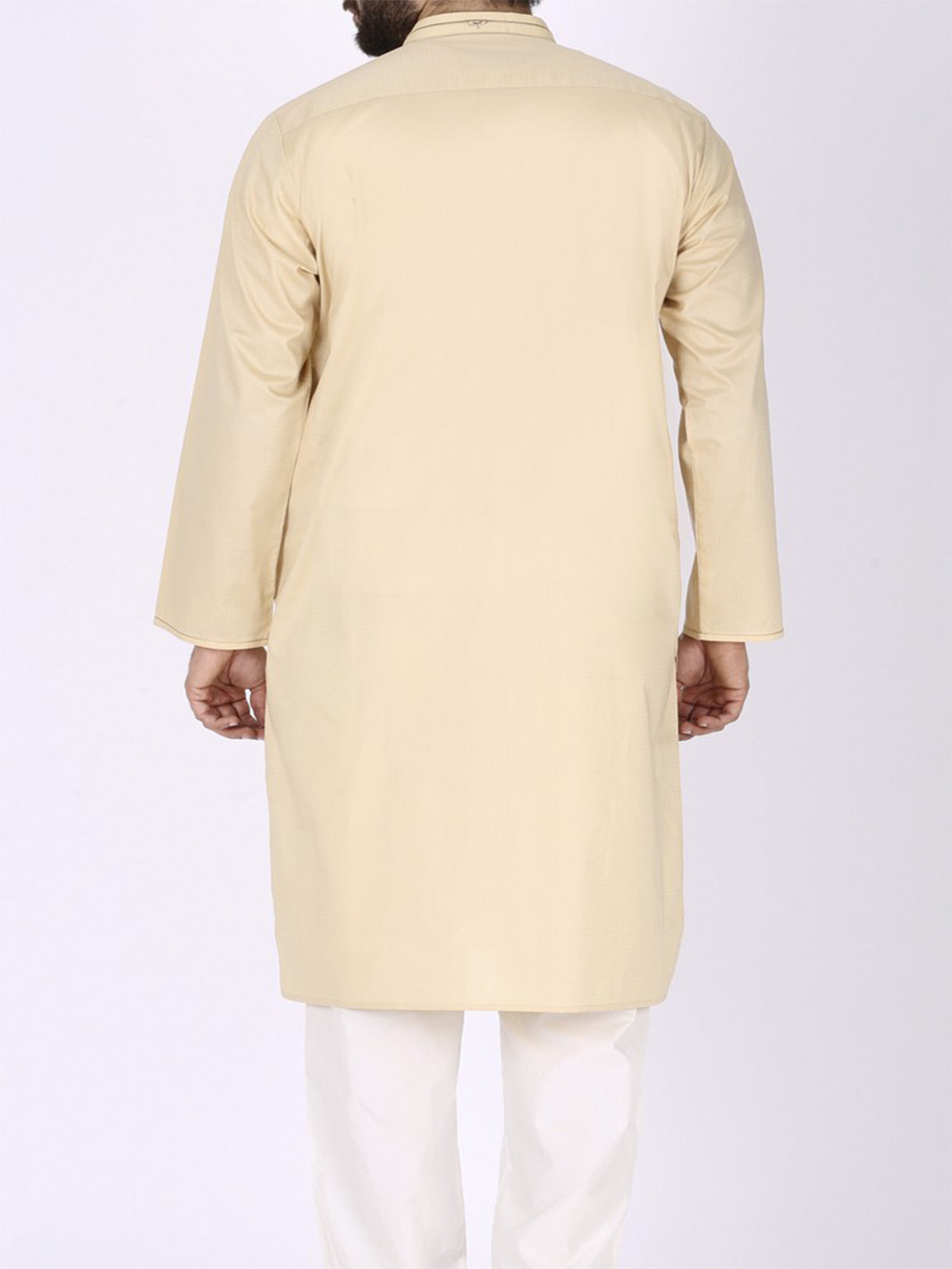 Golden Blended Kurta - AL-K-710