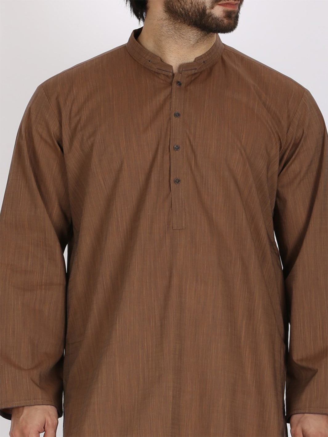 Brown Cotton Kurta - AL-K-752