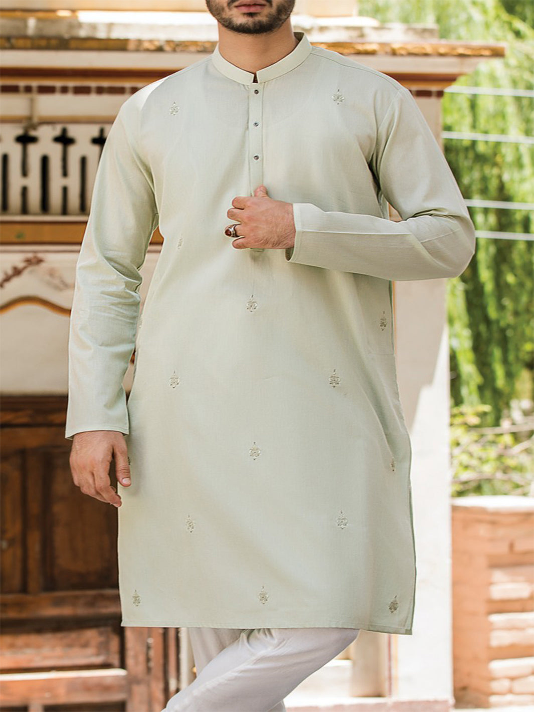 Light Green Kurta - AL-K-762