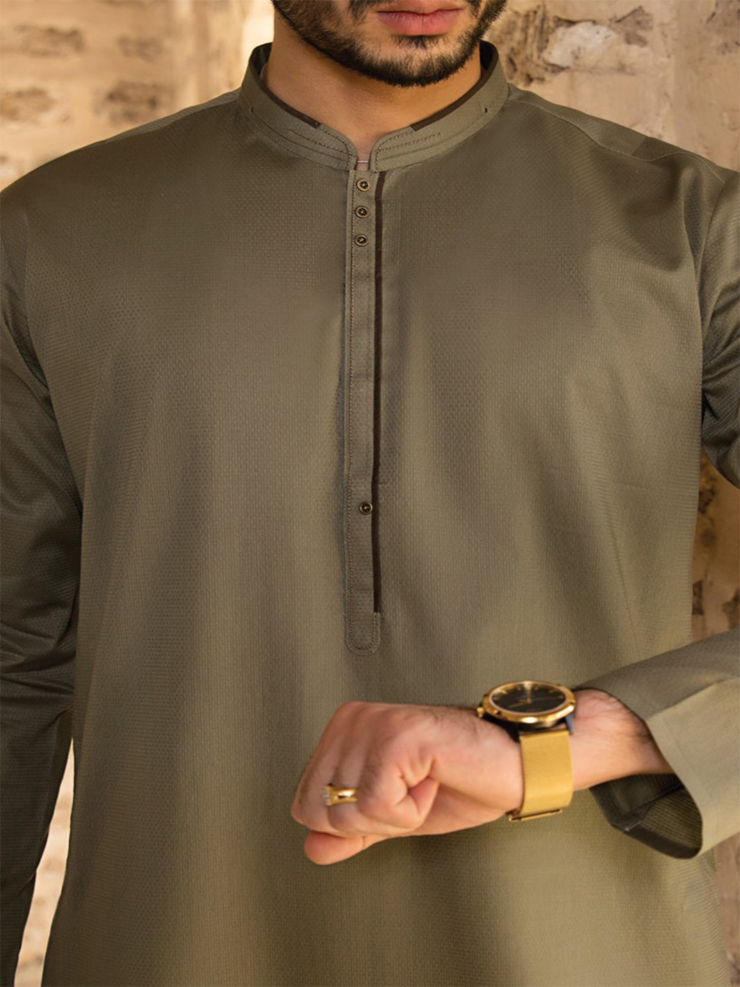 Green Cotton Kurta - AL-K-787