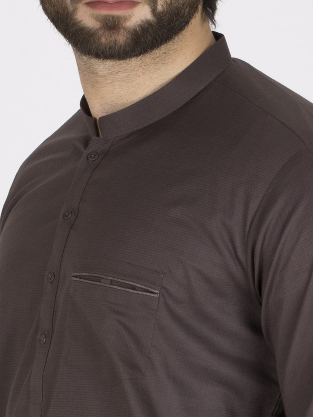 Brown Cotton Kurta - AL-K-788