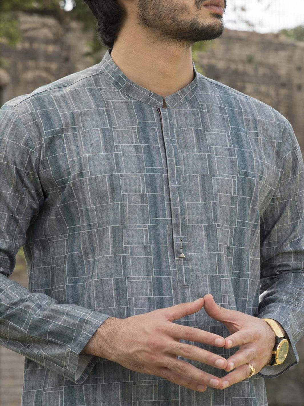 Green Cotton Kurta - AL-K-792C