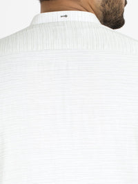 White Cotton Kurta - AL-K-792A