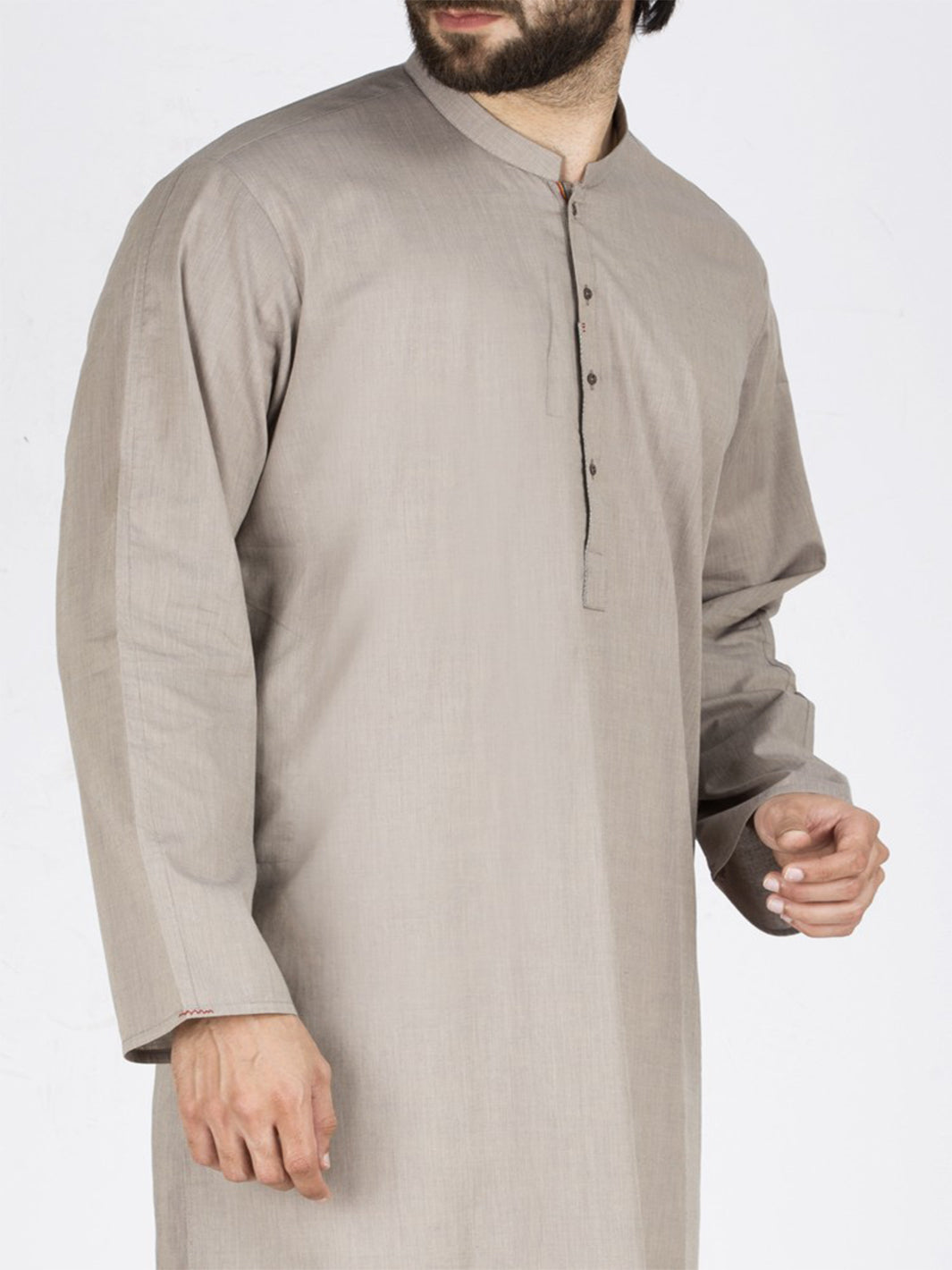 Sand Colored Cotton Kurta - AL-K-801