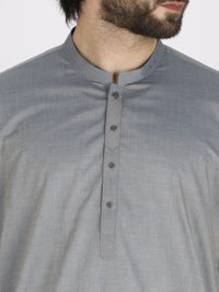 Light Blue Cotton Kurta - AL-K-802