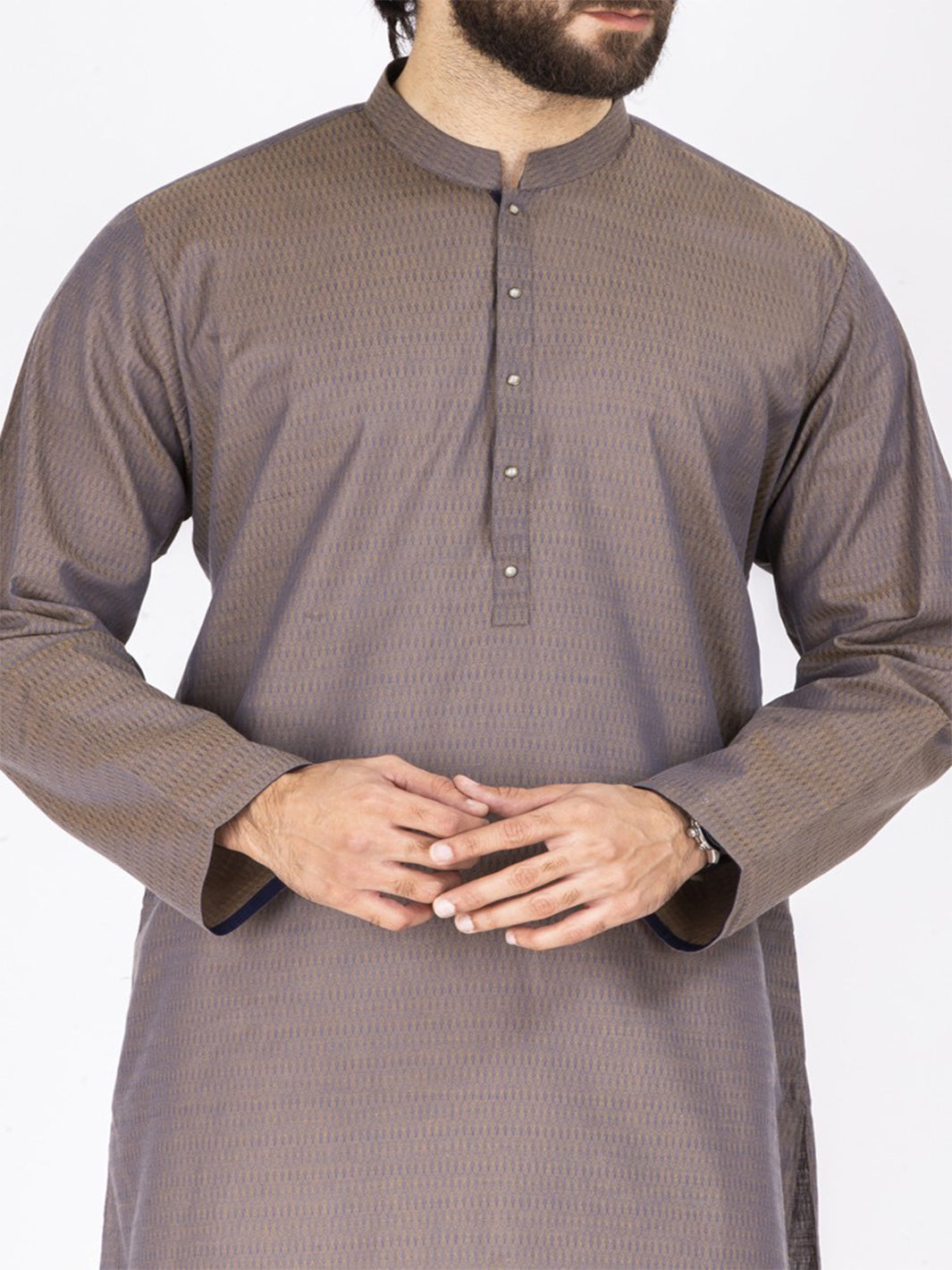 Light Brown Blended Kurta - AL-K-805