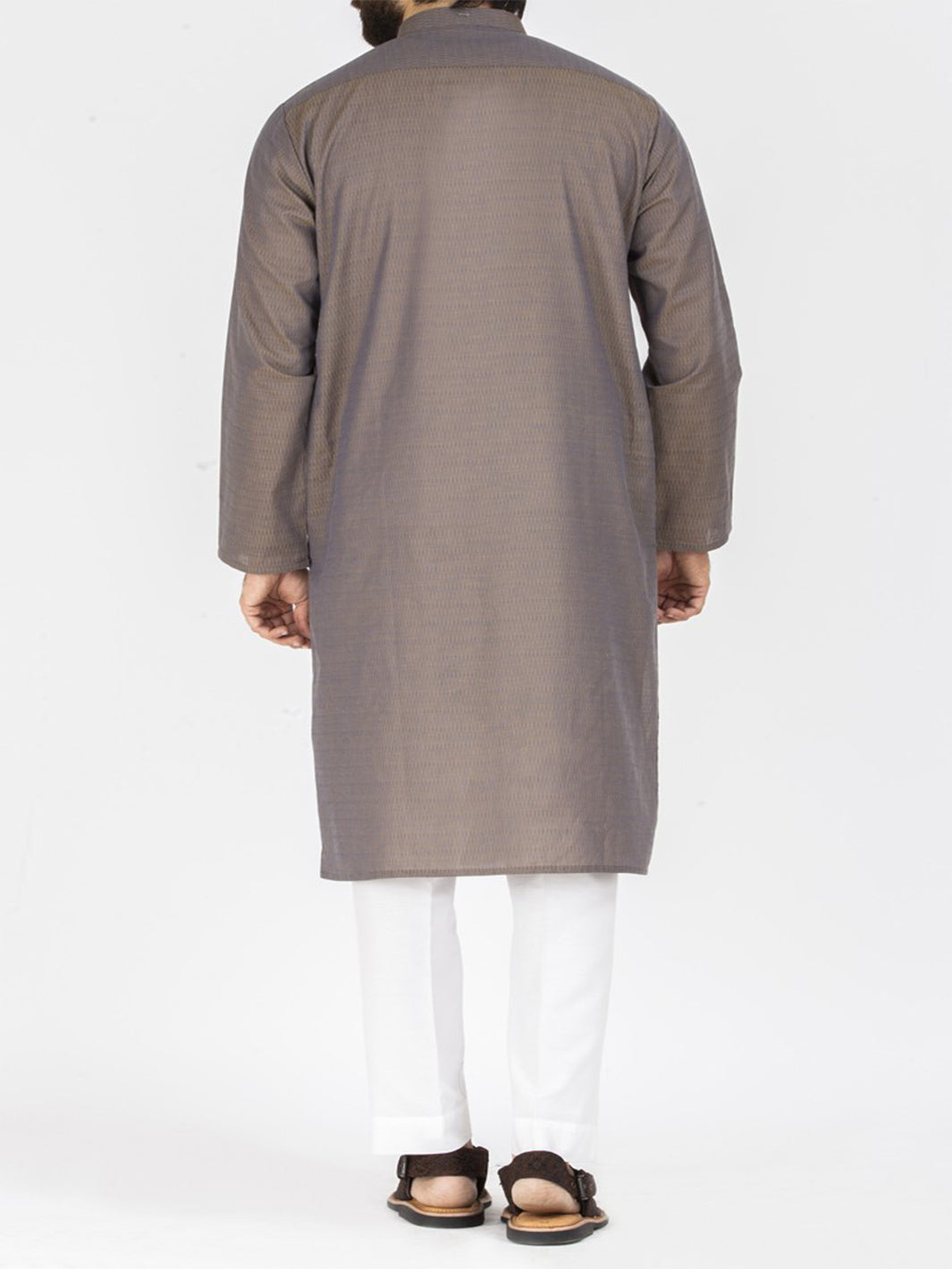 Light Brown Blended Kurta - AL-K-805