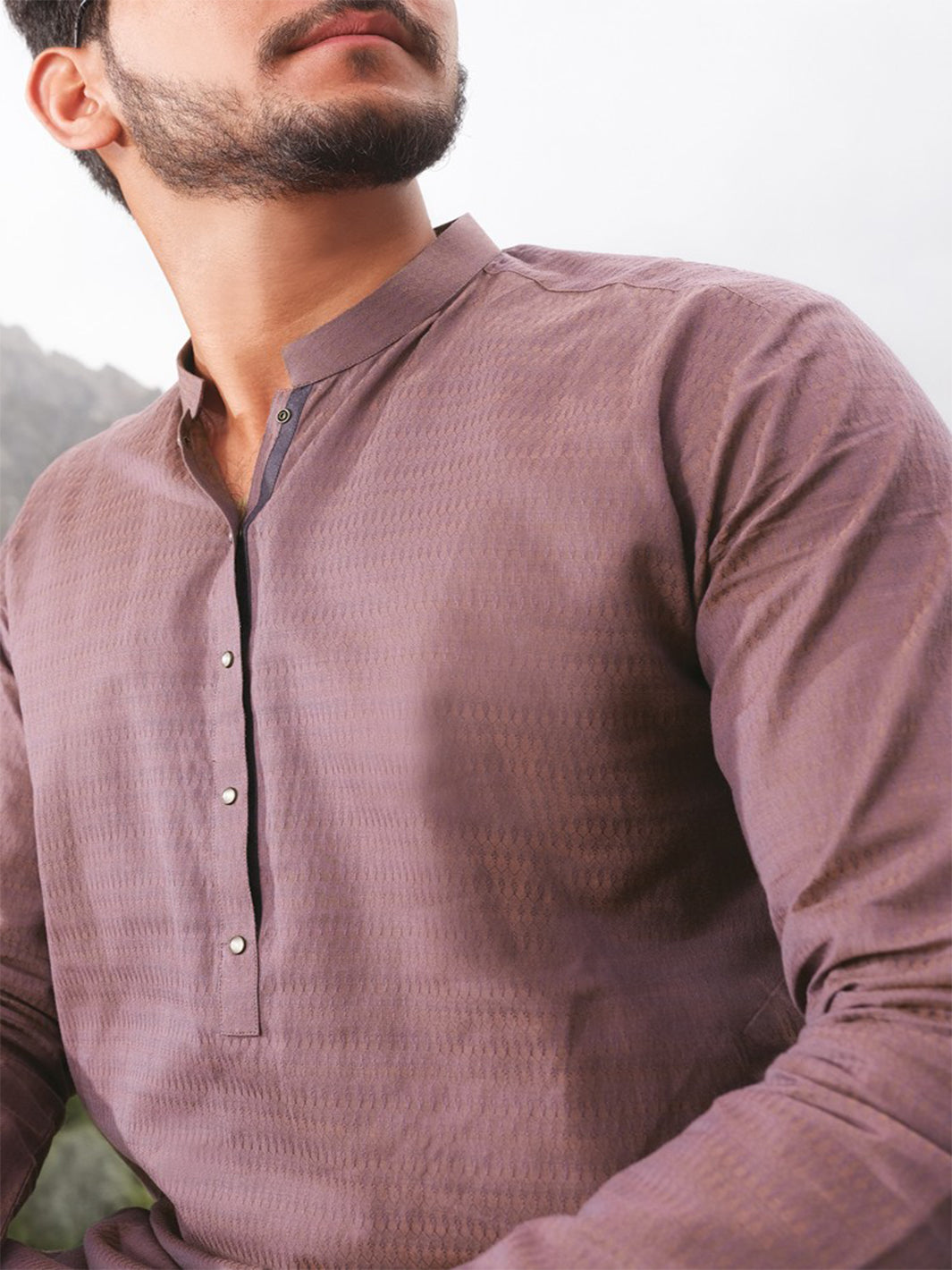 Light Purple Blended Kurta - AL-K-806