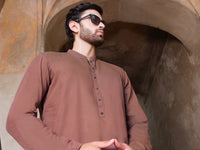 Brown Blended Kurta - AL-K-881