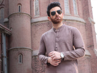 Brown Cotton Kurta - AL-K-916