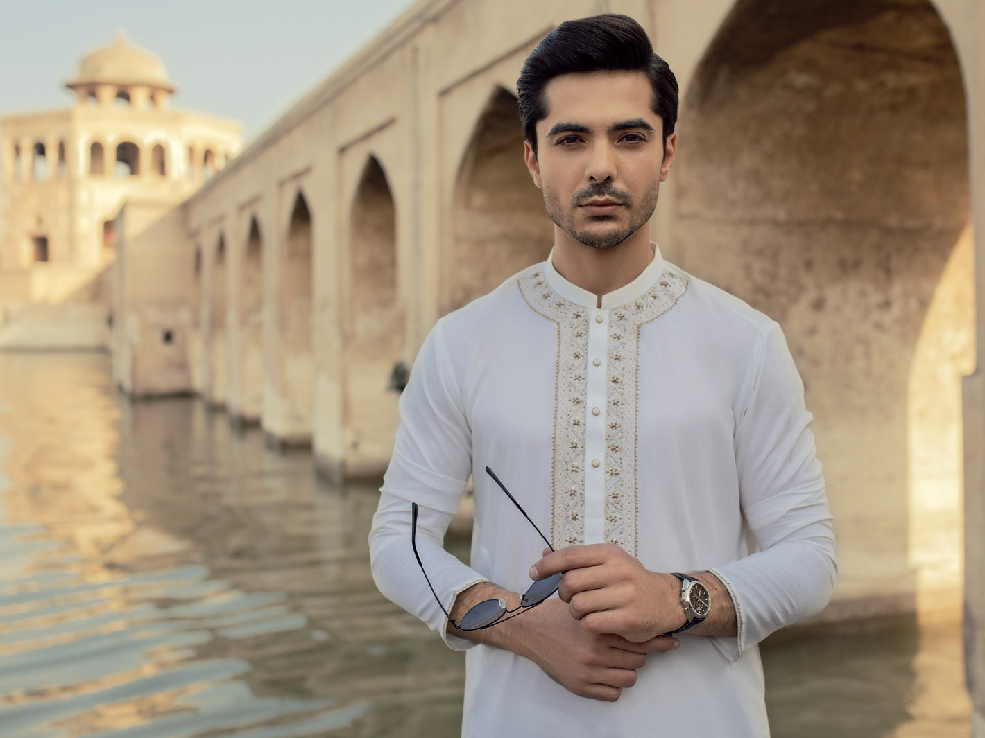 Off White Blended Kurta - AL-K-919