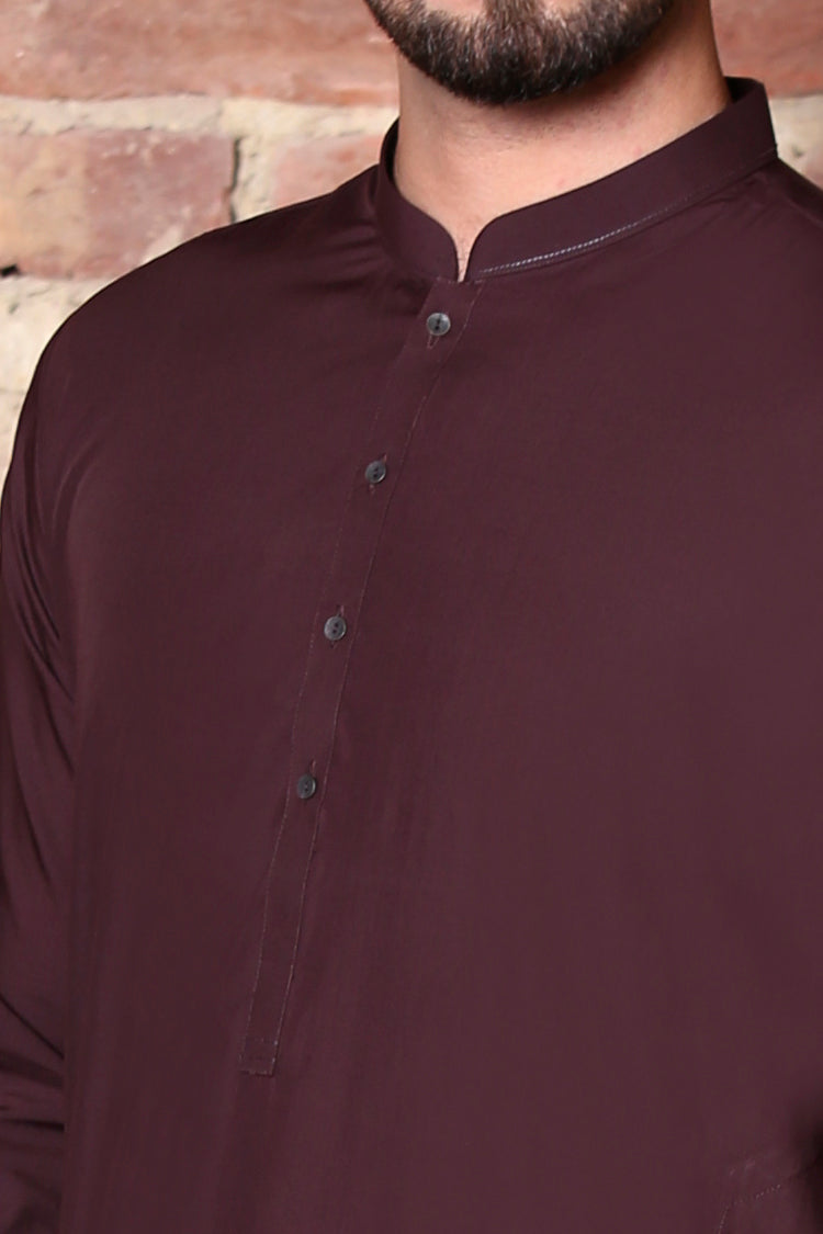 Maroon Kameez Shalwar - AL-KS-2269