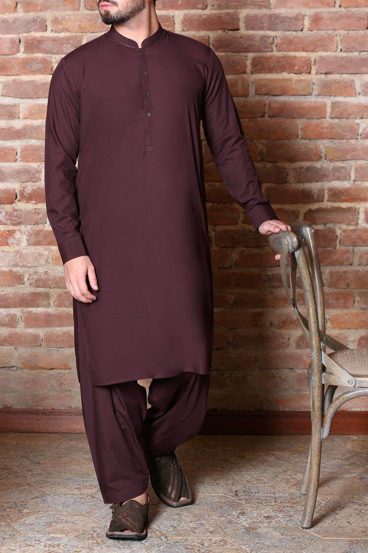 Maroon Kameez Shalwar - AL-KS-2269