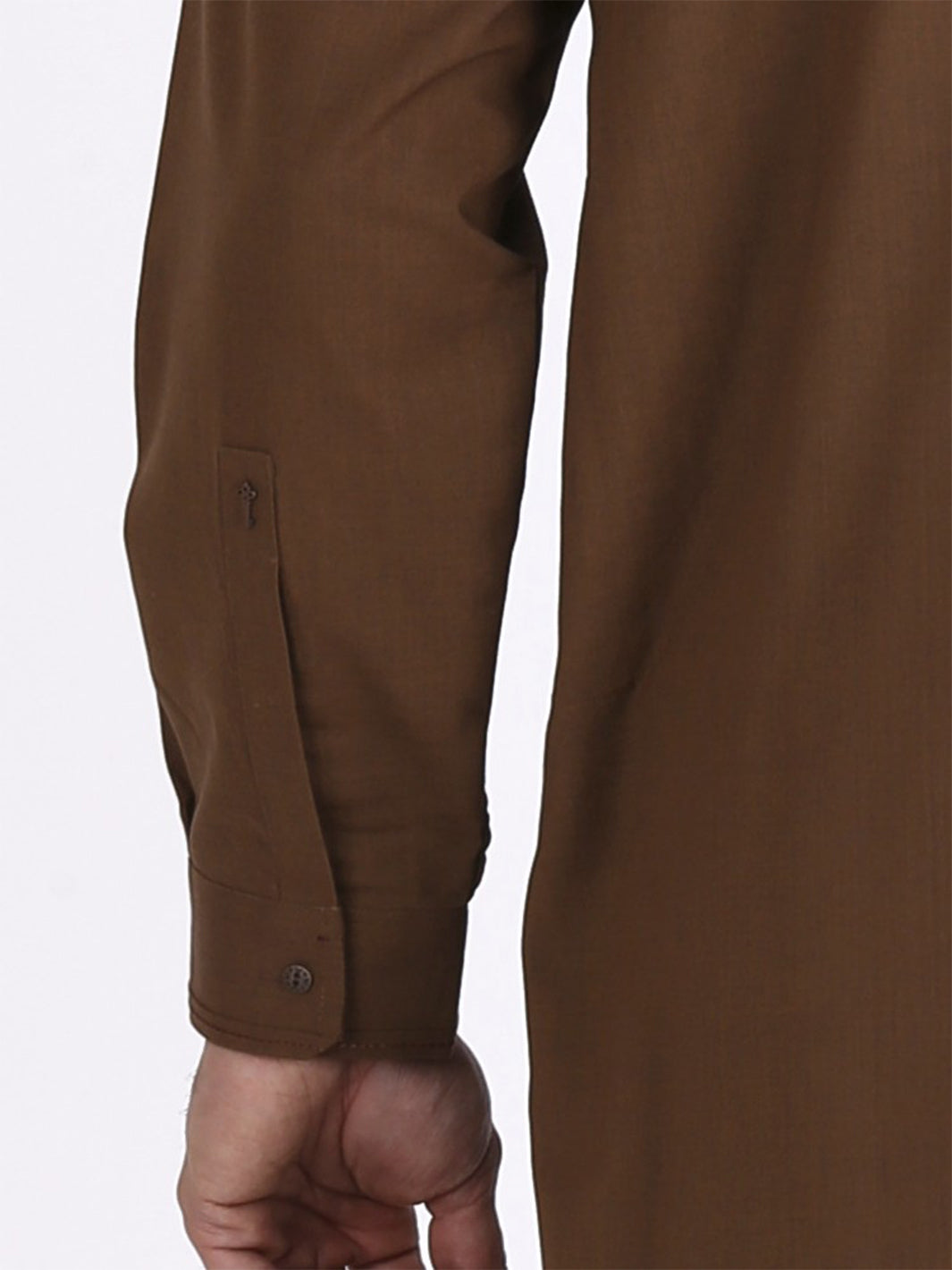 Brown Blended Kameez Shalwar - AL-KS-2304