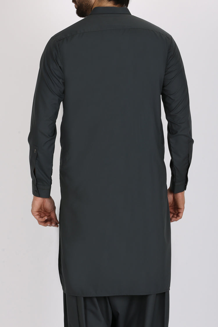 Green Cotton Kameez Shalwar - AL-KS-2351
