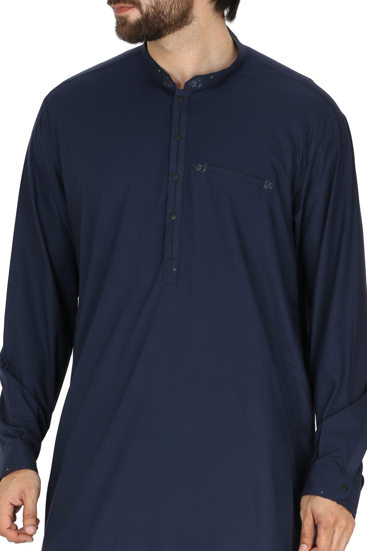 Blue Blended Kameez Shalwar - AL-KS-2388