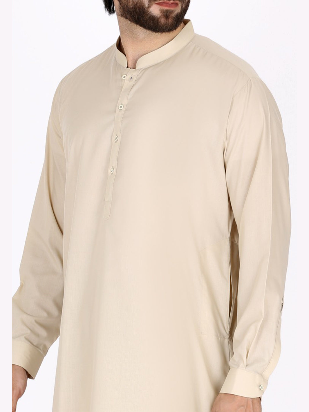 Fawn Blended Kameez Shalwar - AL-KS-2394
