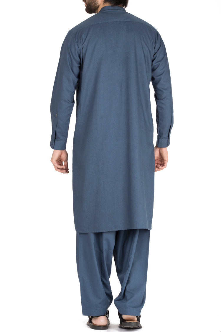 Blue Blended Kameez Shalwar - AL-KS-2411