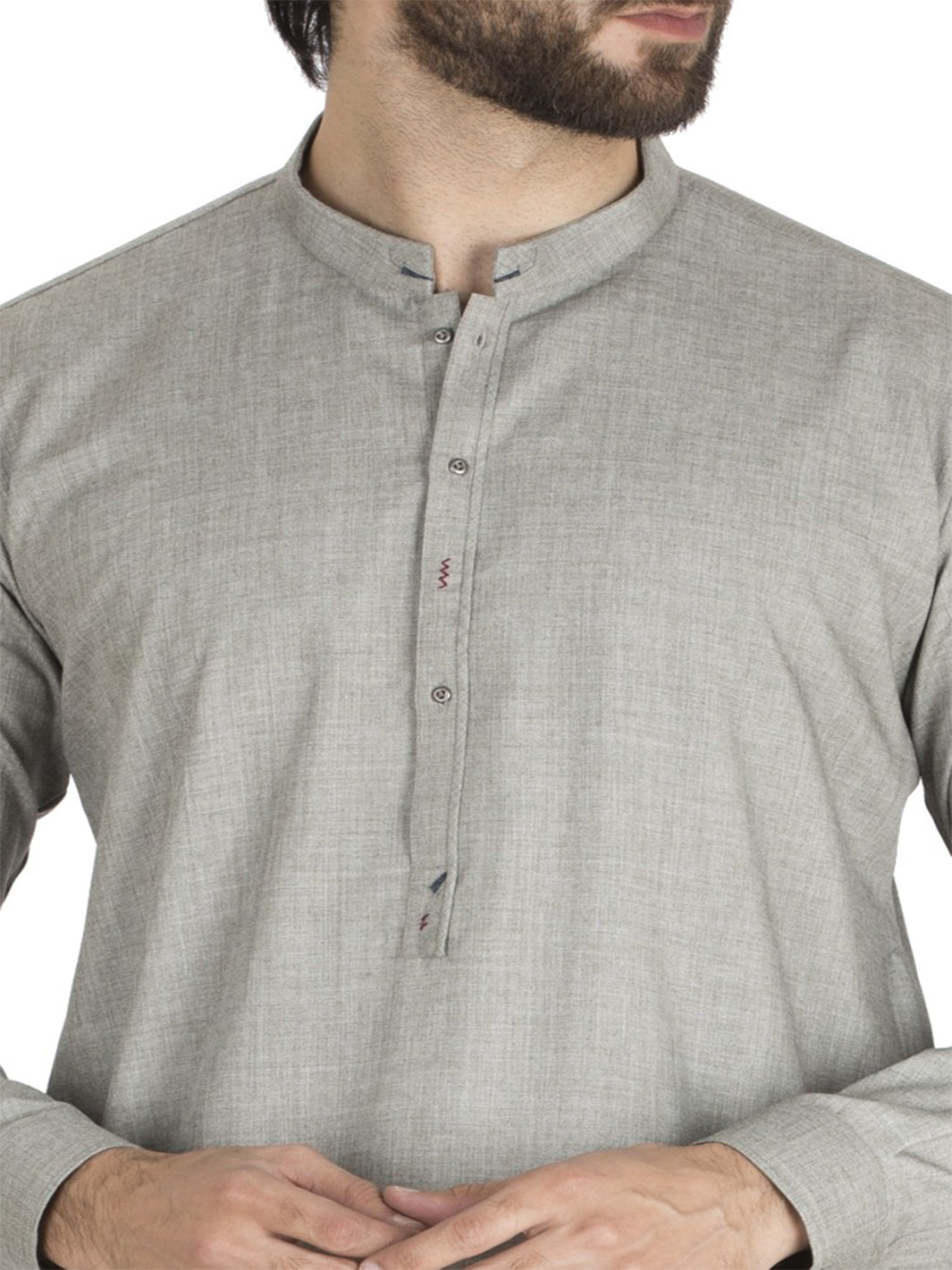 Grey Blended Kameez Shalwar - AL-KS-2415