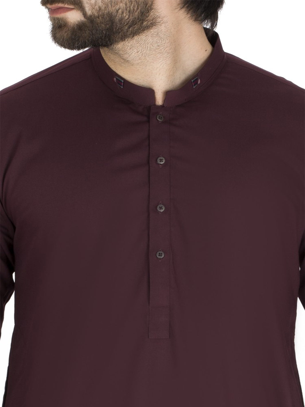 Maroon Blended Kameez Shalwar - AL-KS-2421