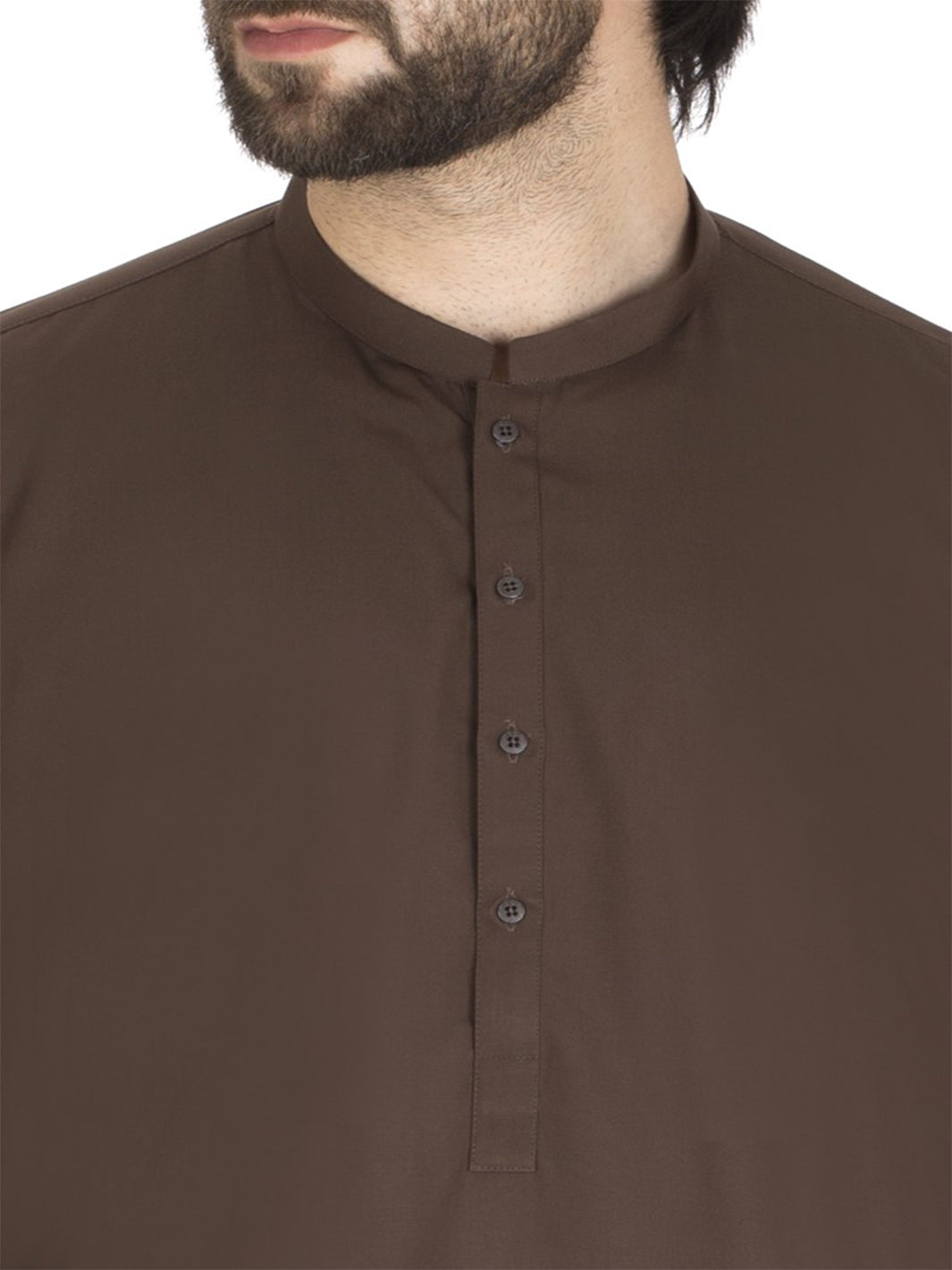 Brown Blended Kameez Shalwar - AL-KS-2422