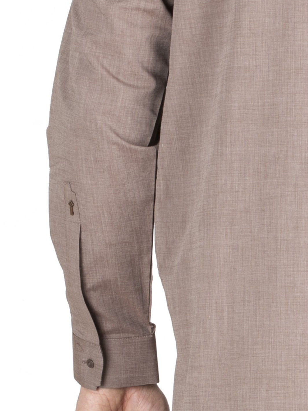Light Brown Cotton Kameez Shalwar - AL-KS-2426