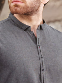 Grey Blended Kameez Shalwar - AL-KS-2434