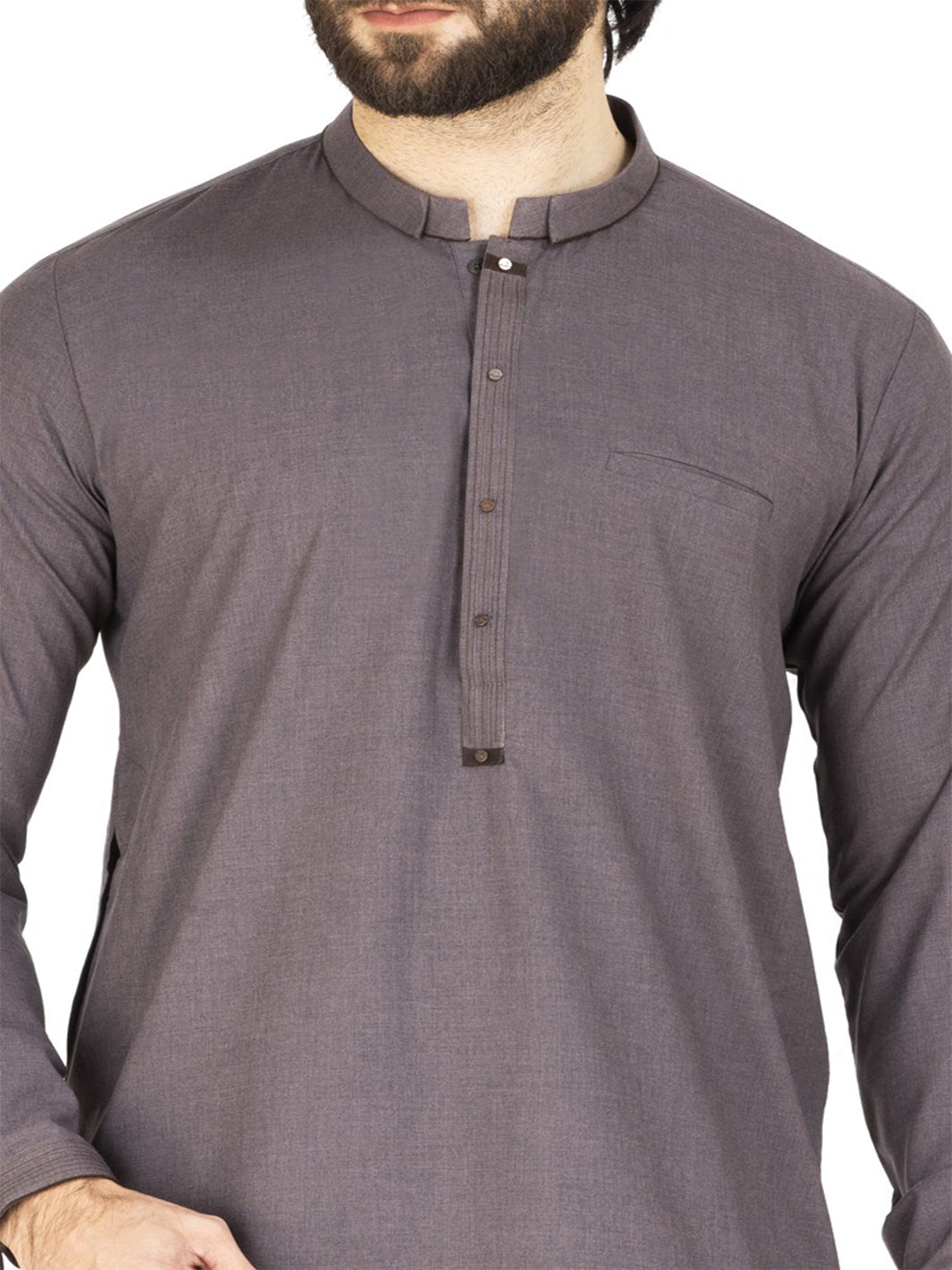 Grey Blended Kameez Shalwar - AL-KS-2442