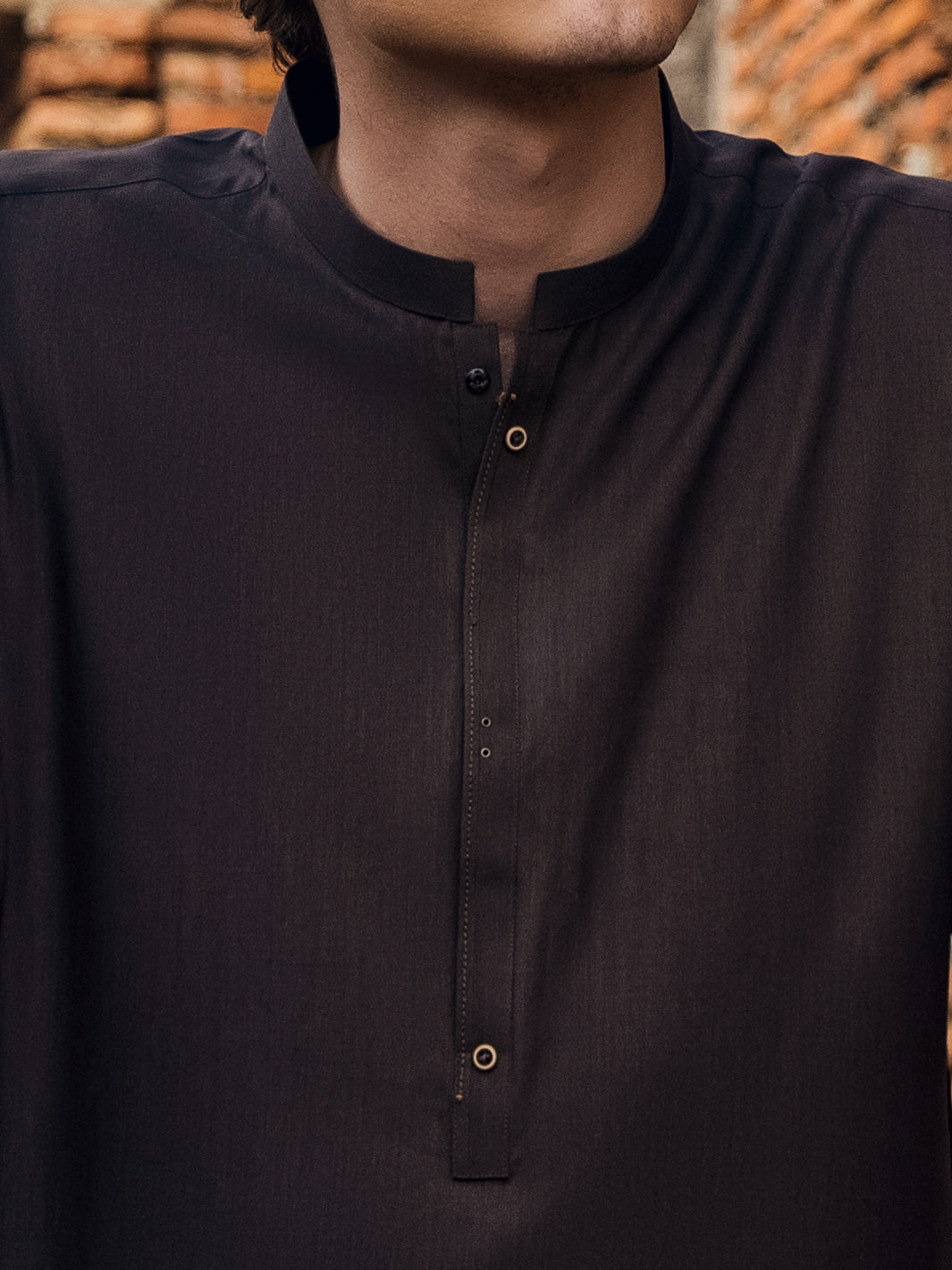 Brown Blended Kameez Shalwar - AL-KS-2911