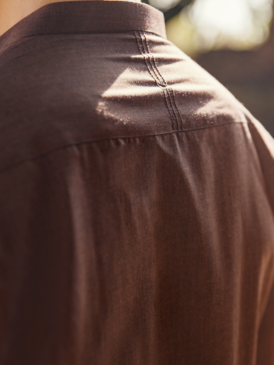 Dark Brown Blended Kameez Shalwar - AL-KS-2922