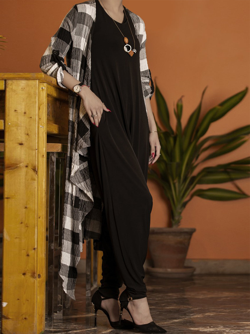 Black Women Top - LCT-2003A - Almirah Online