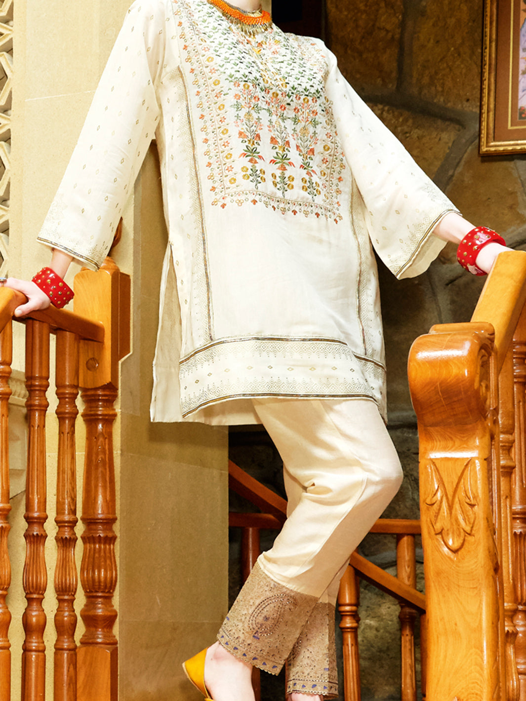 Off White Tunic - LK-680