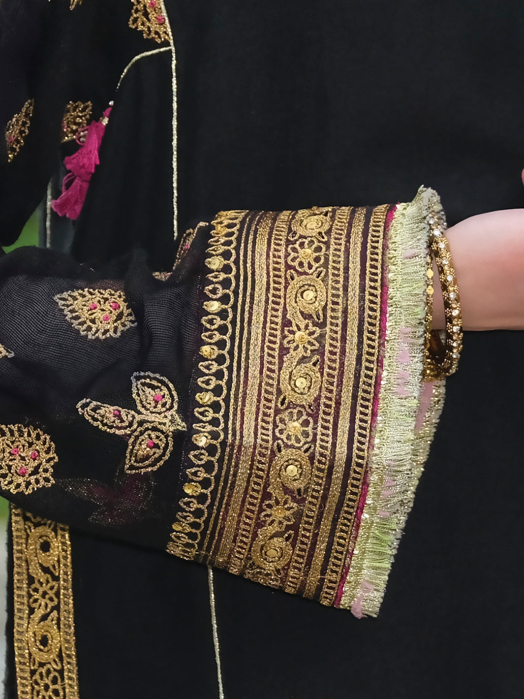 Black Viscose 3 Piece Formal Suit - LS-241